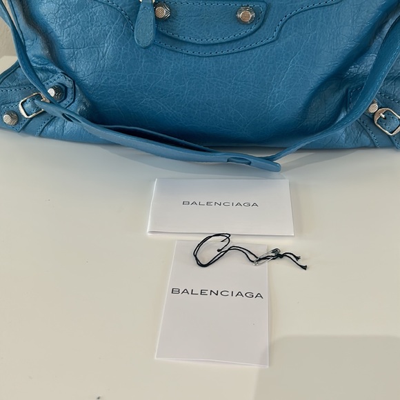 Never used. Balenciaga Blue Bag. - Picture 13 of 14
